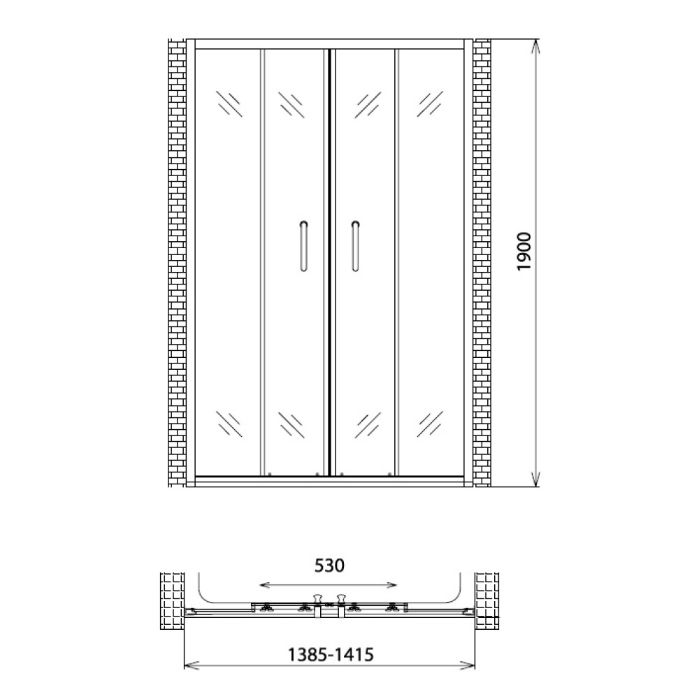 Душевая дверь Gemy Victoria S30192E