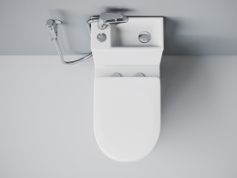 Унитаз-моноблок Laguraty 8074A с раковиной на бачке