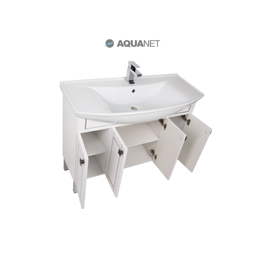 Мебель для ванной Aquanet Честер 105 белый/серебро