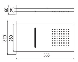 NOBILI AD139/106CR Верхний душ (хром)