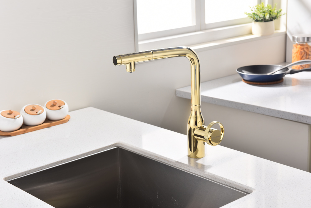 Смеситель для кухни Paulmark Urban (Ur213104-G) золото