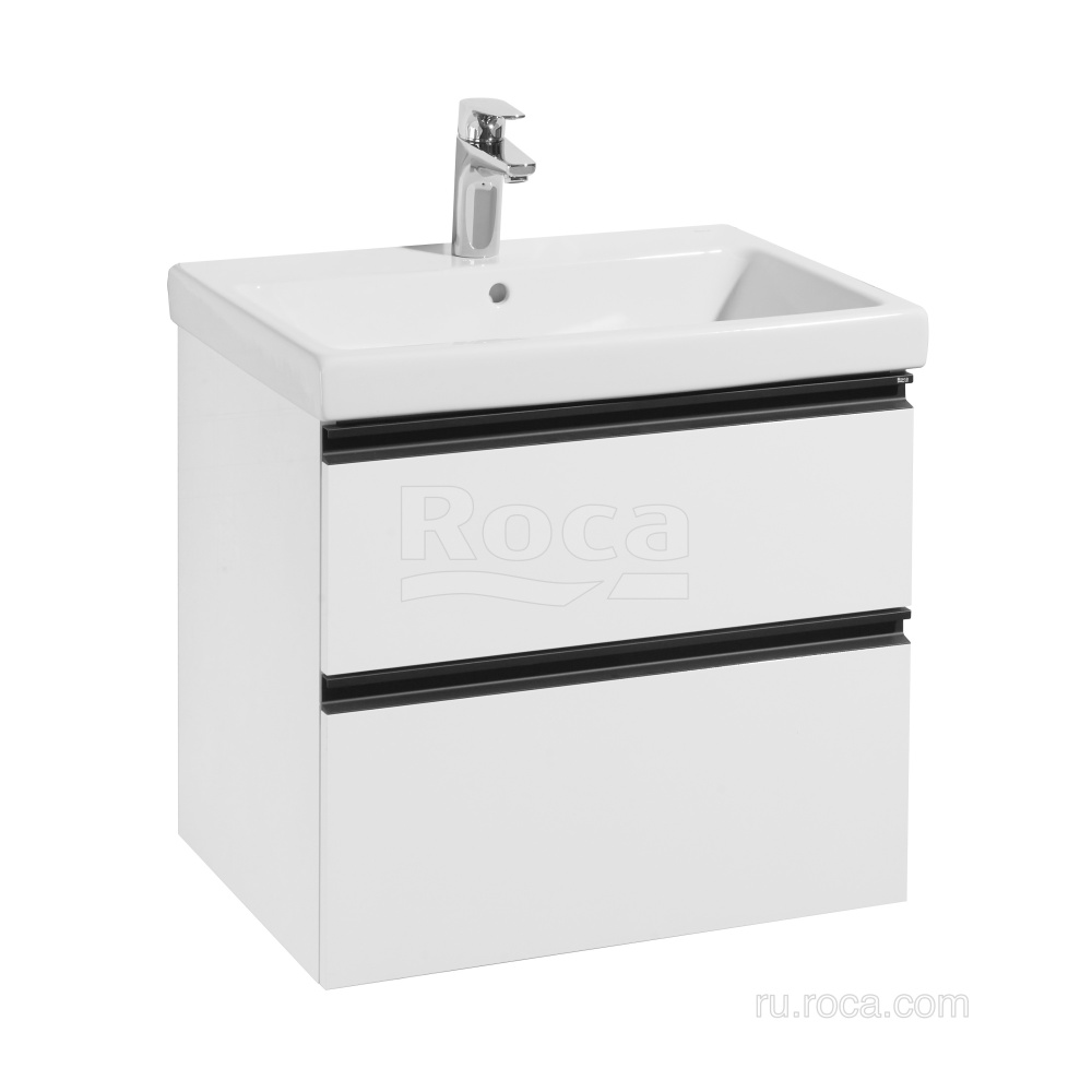 Фото Тумба под раковину Roca Domi (A857458806) белый глянцевый