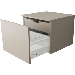 Velvex UNIQUE UNIT tpUNI.50.H40.Y.VY-215 Тумба подвесная выс. 40, выдв. ящик, внутр. ящик, бежевый ш