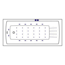 Фото Excellent Aquaria WAEX.AQU17.NANO Ванна 170x75 "NANO" (хром)