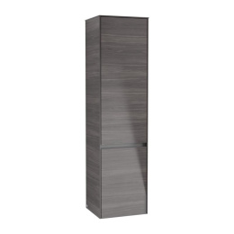 Фото Villeroy Boch Collaro C03400FQ Шкаф пенал для ванной комнаты, петли слева (Oak Graphite)
