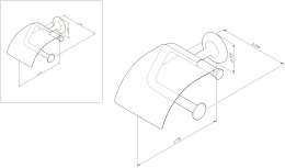 Фото Держатель туалетной бумаги Am.Pm Like (A80341500) хром