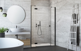 Элемент душевой двери Radaway Essenza New DWJS 110 L профиль Черный стекло прозрачное 385030-54-01L