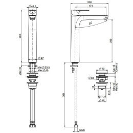 Carlo Frattini Serie 22 F3831/HCR Смеситель для раковины