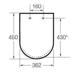 Сиденье для унитаза Roca Meridian (8012A0004) белый