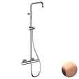 Душевая система термостатическая Remer Elegance EQ32ASSDRP, медь брашированная (RP)