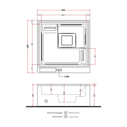 Минибассейн 235x235 см Gruppo Treesse Phantom (V322MXBNB220000I)