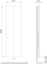 Hansgrohe Axor Urquiola 42501000 Настенный радиатор