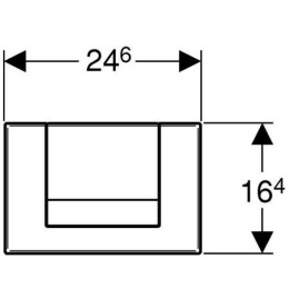 Geberit Tango 115.760.11.1 Накладная панель (белый)