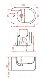 Биде подвесное ArtCeram Gio Evolution (GIB001 05 00) белый