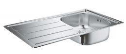 Мойка Grohe K200 из нержавеющей стали с корзинчатым вентилем, левая/правая (31552SD0L/31552SD0R)