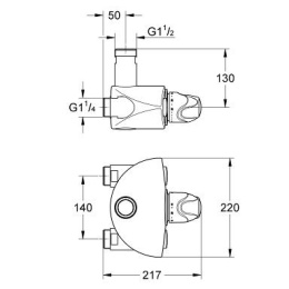 Grohe Grohtherm XL 35085000 Термостат центральный, стандартный