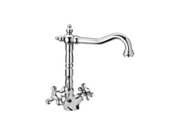 Смеситель для раковины Mamoli Epoca 44340725E151 1 отв.с донным клапаном поворотный, Chrome