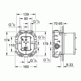 Фото Гигиенический душ с термостатом Grohe 19984+28343+28362
