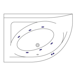 Фото Excellent Aquarella WAEX.ARL17.SOFT Ванна 1700x1100 L "SOFT" (хром)