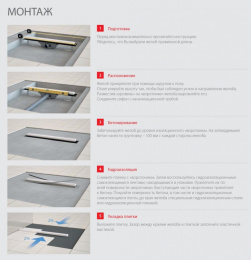 Душевой лоток AlcaPlast (APZ107-300) серый