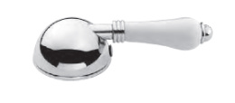Смеситель Nicolazzi P.M. Blanc 3403BZ76 для биде, гальваническая бронза, ручка белая керамика