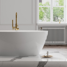 Фото Omnires Y gold Y1233GL Смеситель для ванны отдельностоящий (золото)