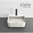 Ceramica CIELO Shui Comfort SHCOLAQF TL - Раковина для ванной комнаты 44*43 см, подвесная - накладна