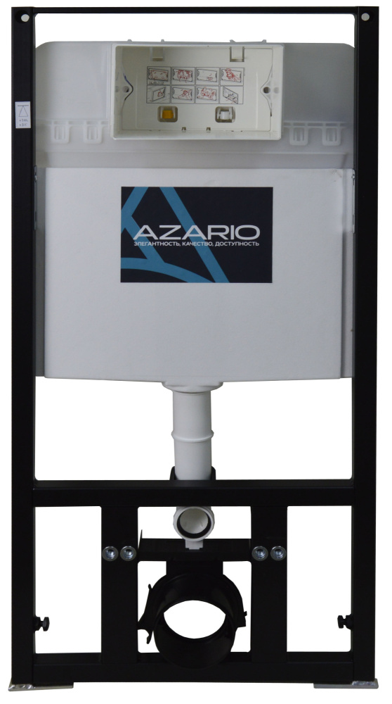 Инсталляция+унитаз Azario (AZ-8010-1000+AZ-0052) Белый