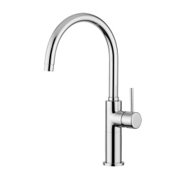 Фото Смеситель для раковины с высоким изливом без донного клапана Giulini Futuro хром  F6582/SC