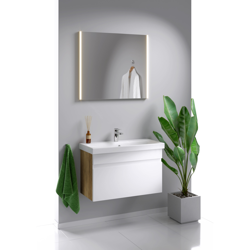 AQWELLA Smart SRT0108DB Подвесная тумба под раковину 80 см