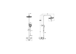 Душевая система Vitra AquaHeat (A4720536EXP) черный