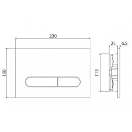 Комплект 4 в 1 Унитаз подвесной Cezares STYLUS-TOR CZR-6601-TH-TOR + Система инсталляции