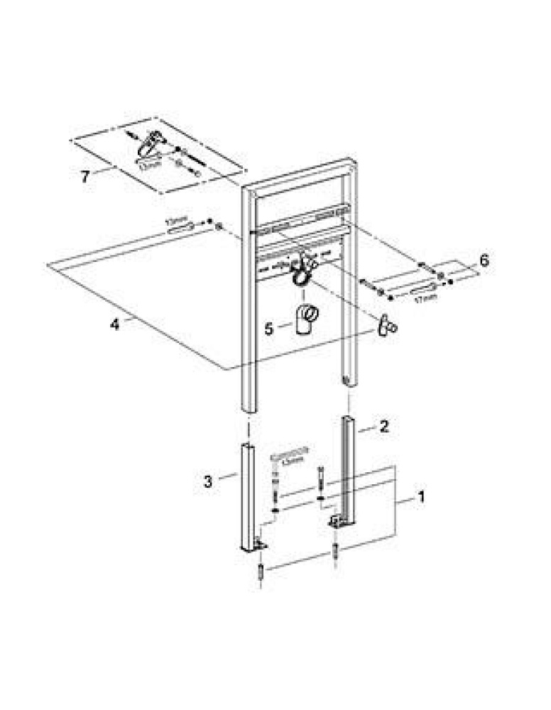 Grohe Rapid SL 38541000 Инсталляция для раковины, стандартная