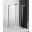 Душевой уголок Cezares Molveno-R-22-90+30-C-Cr-IV, 120 x 120 x 190 см, стекло прозрачное, хром