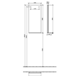Зеркало 974410BM VILLEROY&BOCH Central Line, 400 x 910 x 125 150 мм, белый
