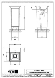 Фото Раковина напольная Gessi Eleganza (46824#800) черный