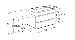 Фото Тумба под раковину Roca Inspira (851076403)