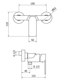 Фото Смеситель для душа Cezares Furore FURORE-DM-01-Cr