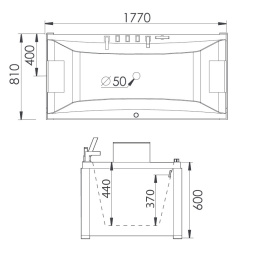 Акриловая ванна 177x81 Gemy (G9076 B), прямоугольная