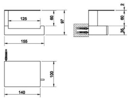 Фото Держатель туалетной бумаги Gessi Rettangolo (20849#031) хром