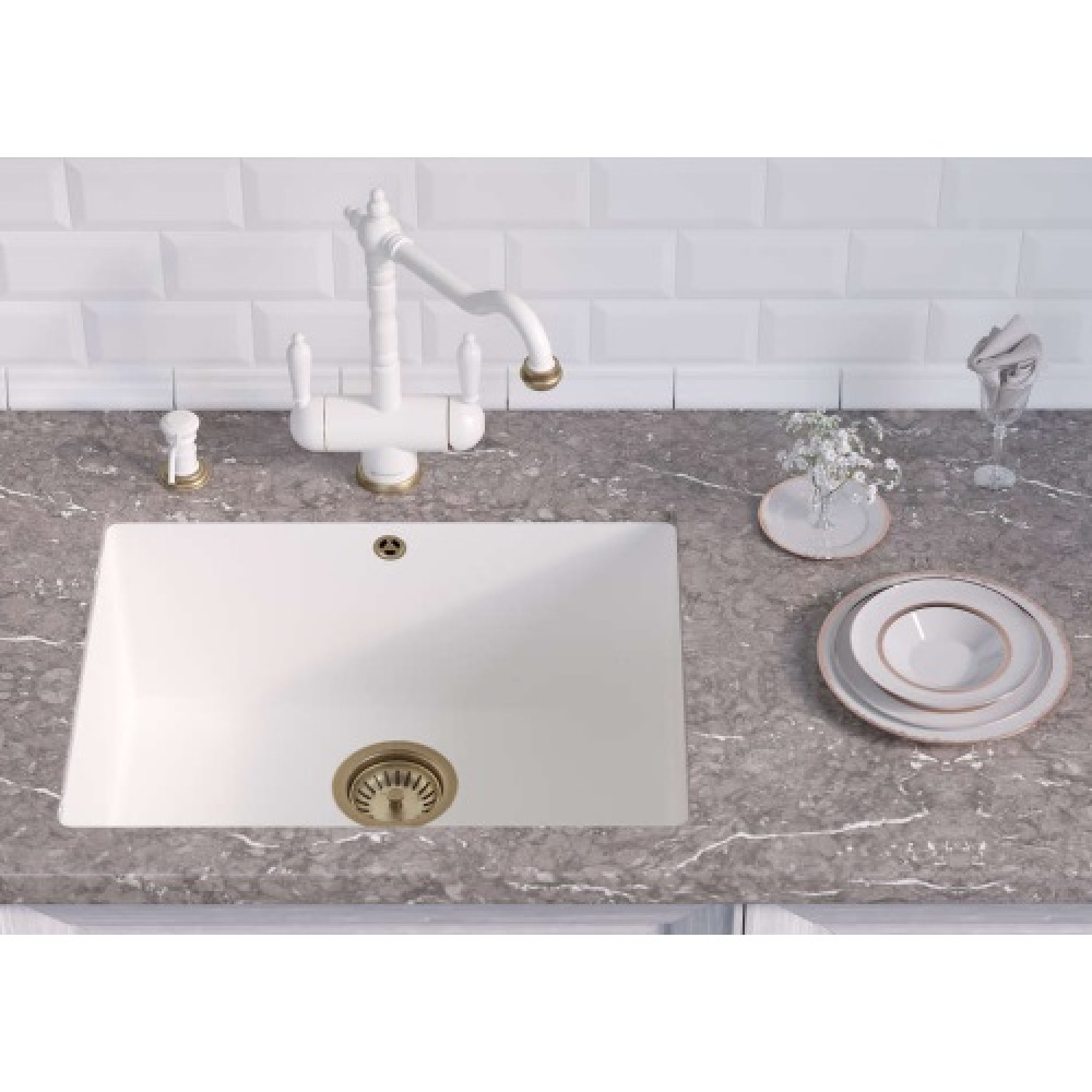 Кухонная мойка Omoikiri Bosen 54-U-WH Tetogranit (4993164) белый