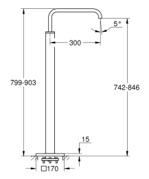 Grohe Allure 13218000 Излив, для ванны