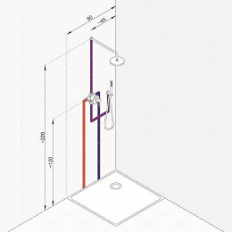 Душевая система Kludi Bozz 38736N076 Золото брашированное