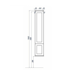 Шкаф - колонна Aquaton Леон дуб белый 1A186503LBPS0