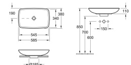 Фото Раковина 515400R2 VILLEROY&BOCH Loop Friends