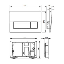 Фото Подвесной унитаз Roca The Gap 893104100 (с сиденьем и инсталляцией)