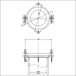 Фланец Toto SG T53WR100 для унитаза