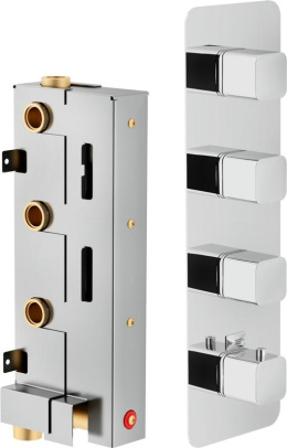 Фото Смеситель NOBILI Loop LP90104CR_WE00104 Термостат для душа