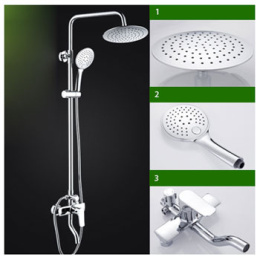 Фото Душевая система с тропическим душем MATRIX SMF-723403 настенная со смесителем