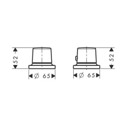 Смеситель на борт ванны Hansgrohe Axor Bouroullec 19432000